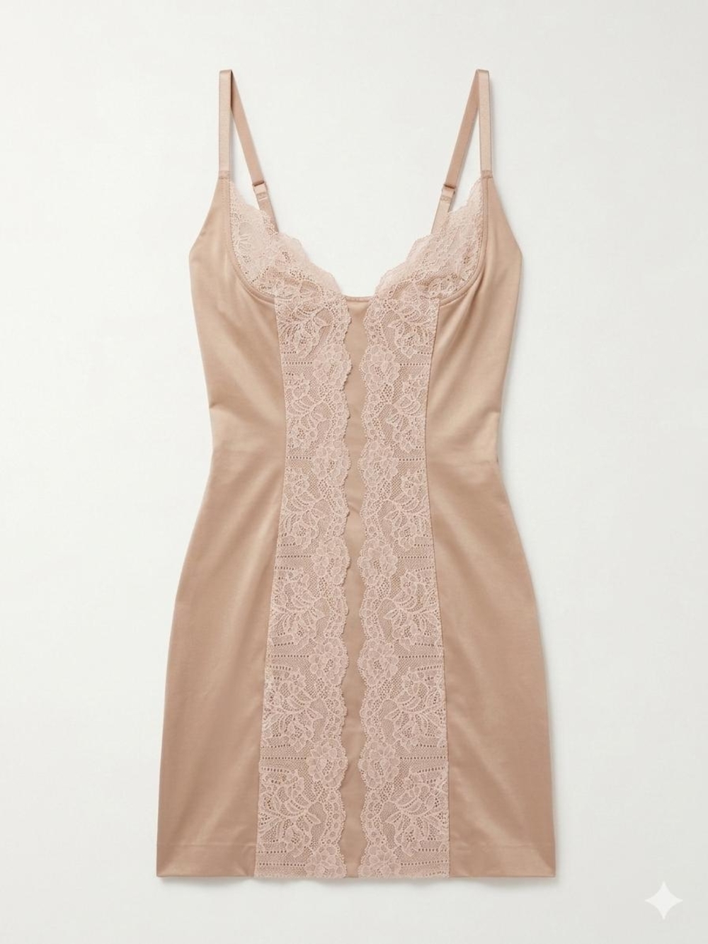 Victoria’s Secret So Curvaceous Nude Lace Shaping Slip Shapewear S